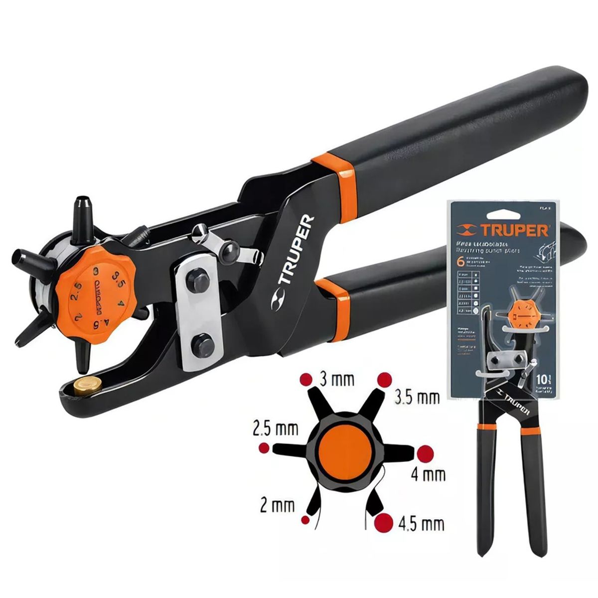 GENERICO - Alicate Perforador Truper Para Cinturones Correas Cueros entre Otros