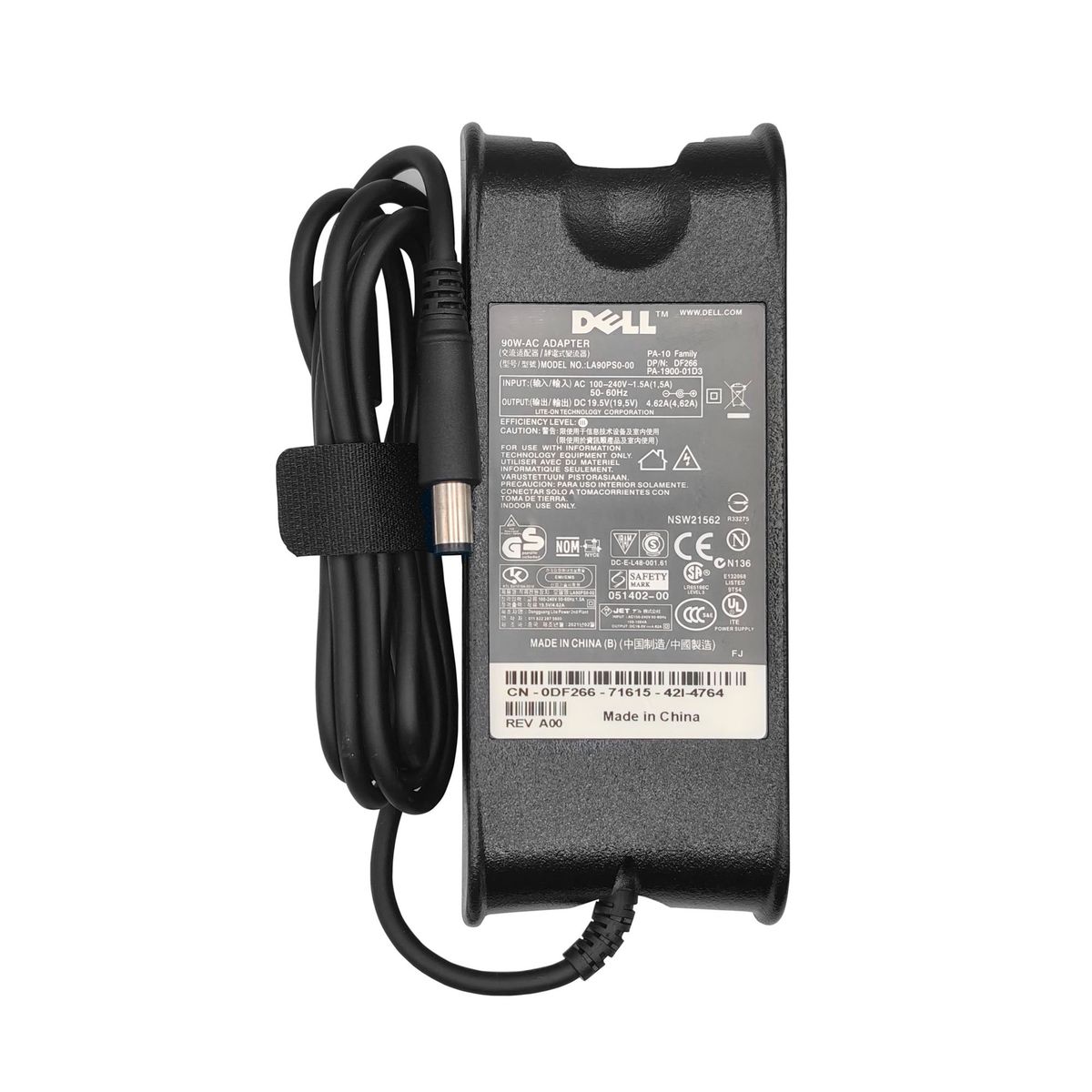 DELL - CARGADOR ORIGINAL DELL PA-1900-01D3 19.5V 4.62A PUNTA AGUJA 7.4 X 5 MM