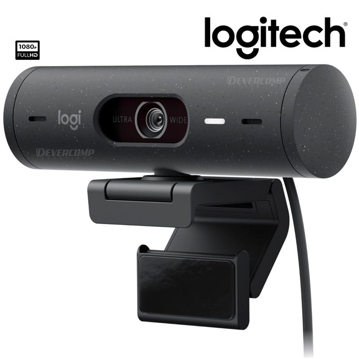 LOGITECH - Camara Logitech Brio 500 Full HD 1080P USB-C Black