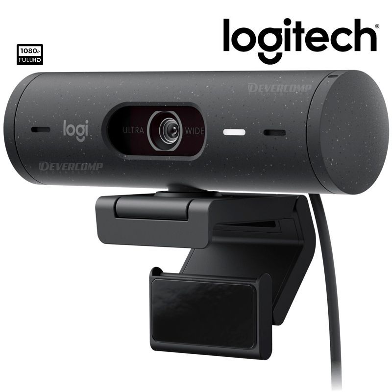 LOGITECH - Camara Logitech Brio 500 Full HD 1080P USB-C Black
