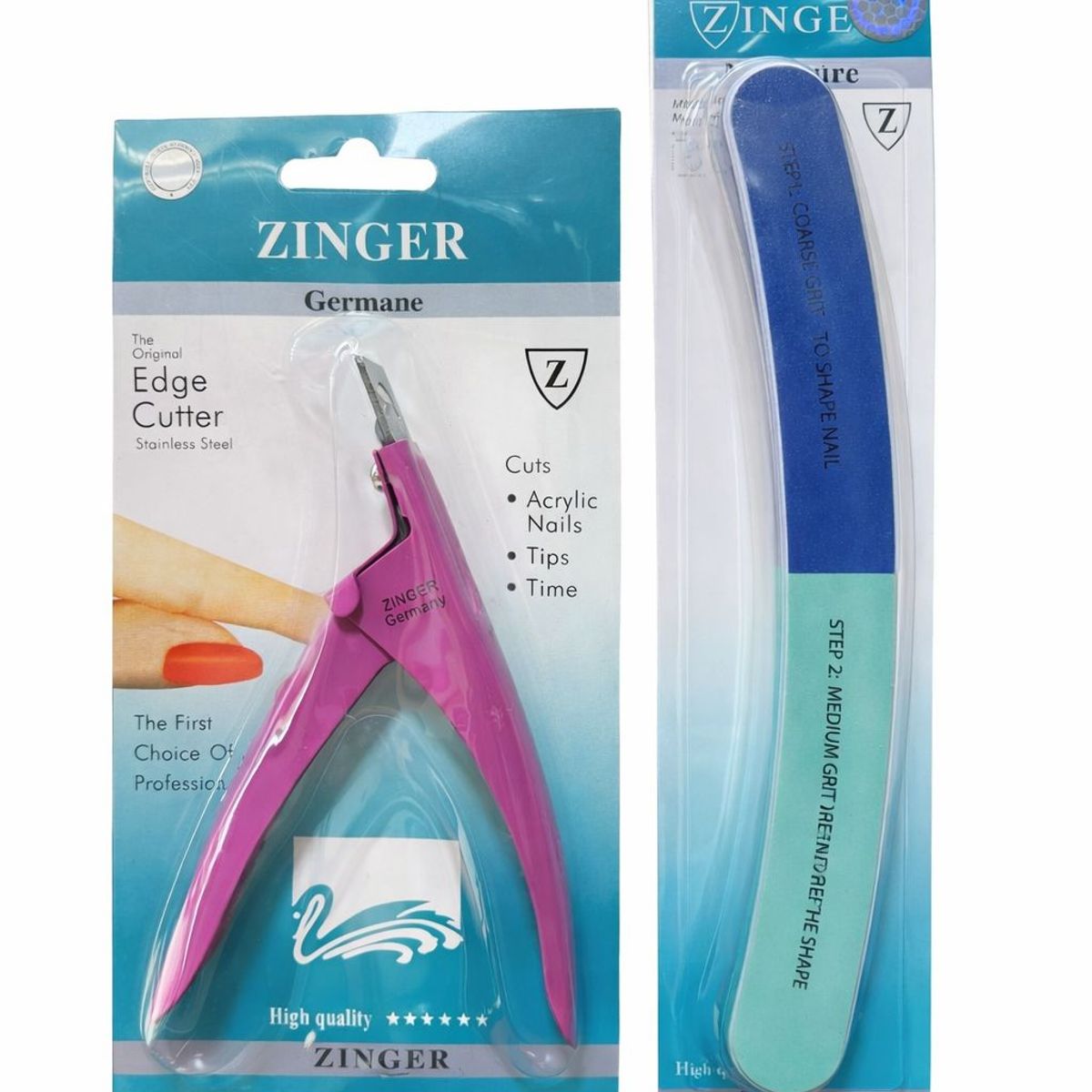 GENERICO - Corta Tips Zinger con Lima Pulidora