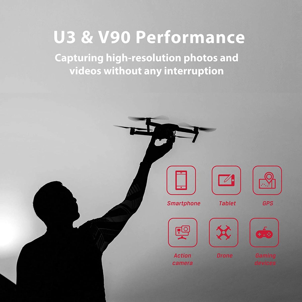 KINGSTON - Kingston 64GB Canvas React Plus 8K UHS-II MicroSDXC - MLPMR264GB