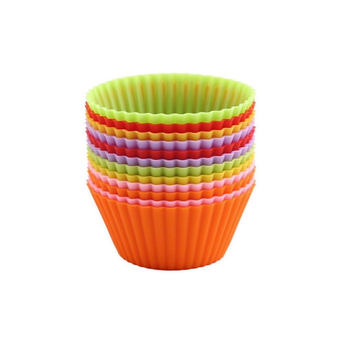 GENERICO - 12 pcs pastel de silicona muffin chocolate cupcake