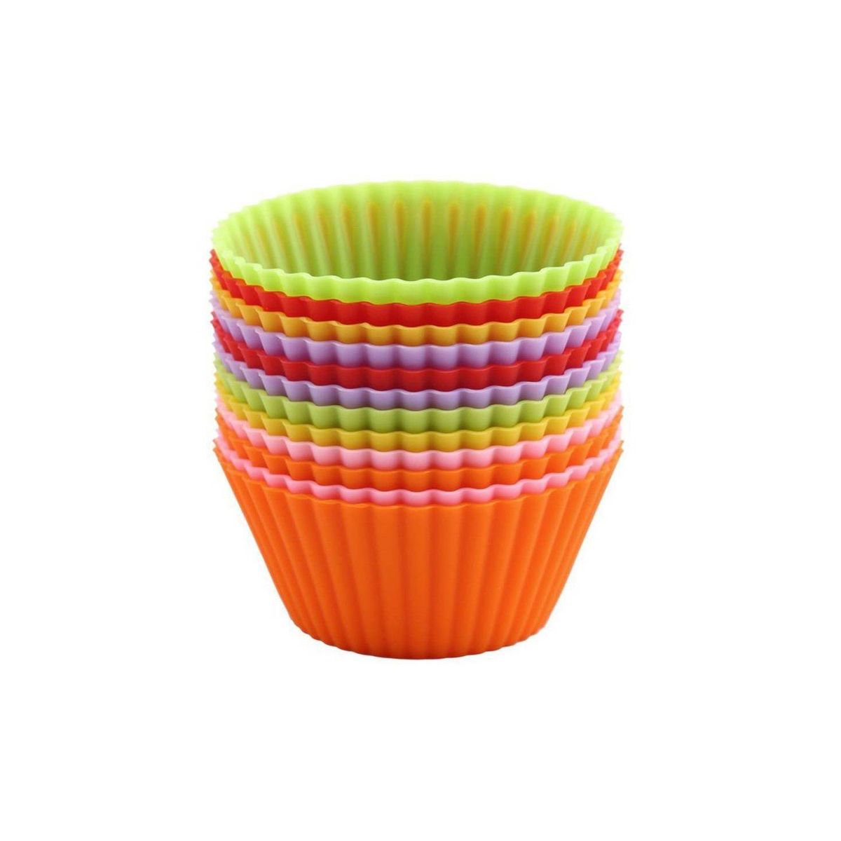 GENERICO - 12 pcs pastel de silicona muffin chocolate cupcake