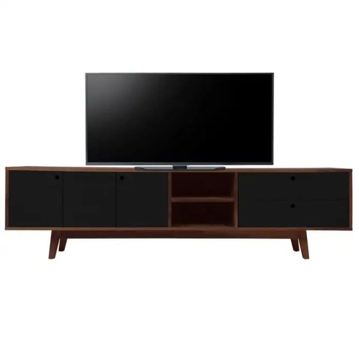 TU MESITA - Mueble para Tv moderna Dino color Negro/Marron TU MESITA