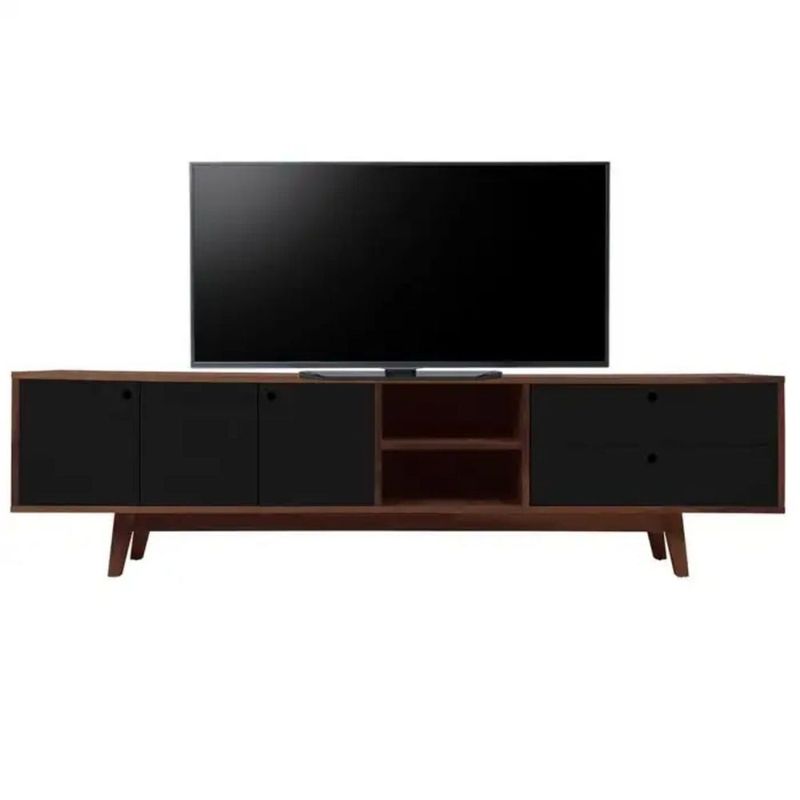 TU MESITA - Mueble para Tv moderna Dino color Negro/Marron TU MESITA