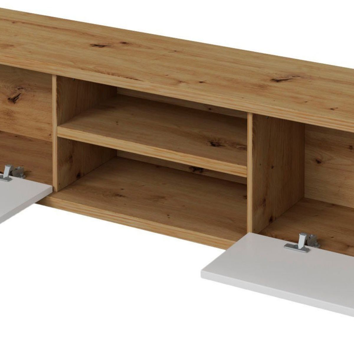 TU MESITA - Mueble para TV funcional Galeno color Duna/Blanco TU MESITA