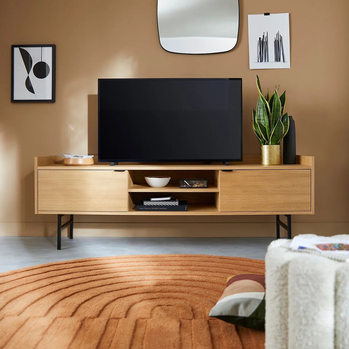 TU MESITA - Mueble para TV 2 puertas Danilo color Duna TU MESITA