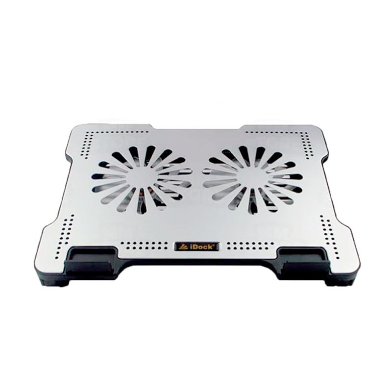IDOCK - COOLER PARA LAPTOP IDOCK 15.6" N10 ALUMINIO 2 VENTILADORES P/N: N10-2