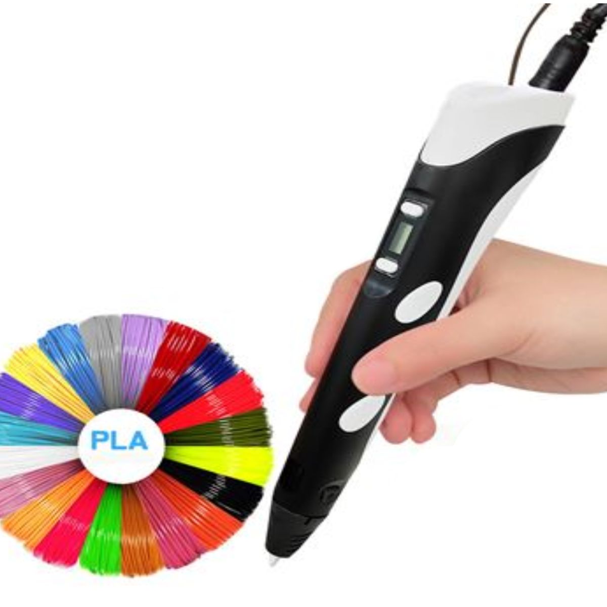 GENERICO - Lápiz lapicero 3D portátil impresión manual - Negro