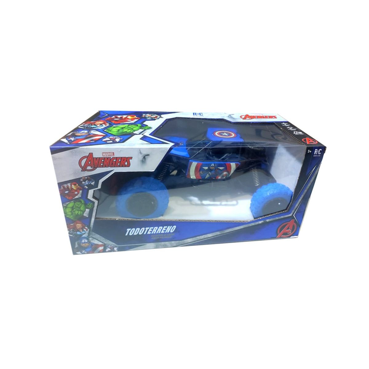 MARVEL - Juguete Carro Todo Terreno Capitán América con Control