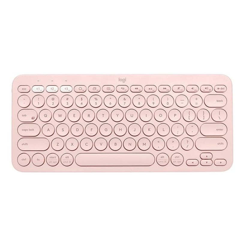LOGITECH - Teclado Bluetooth Logitech K380 Multidispositivo Inalámbrico - Rosado