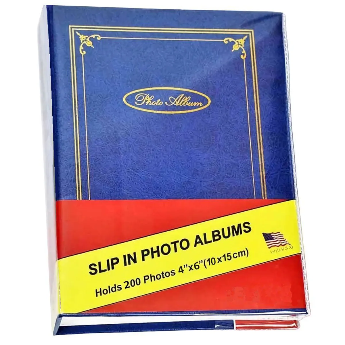 GENERICO - Álbum Para 200 Fotos Tamaño Estándar  Color Azul