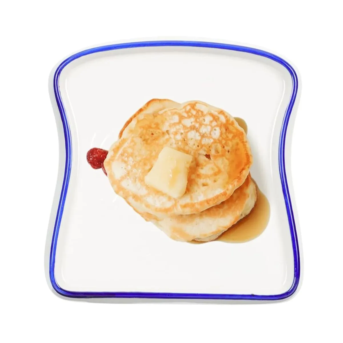 HYGGE - Set de 2 Vajillas Plato para Desayuno Forma de Tostada