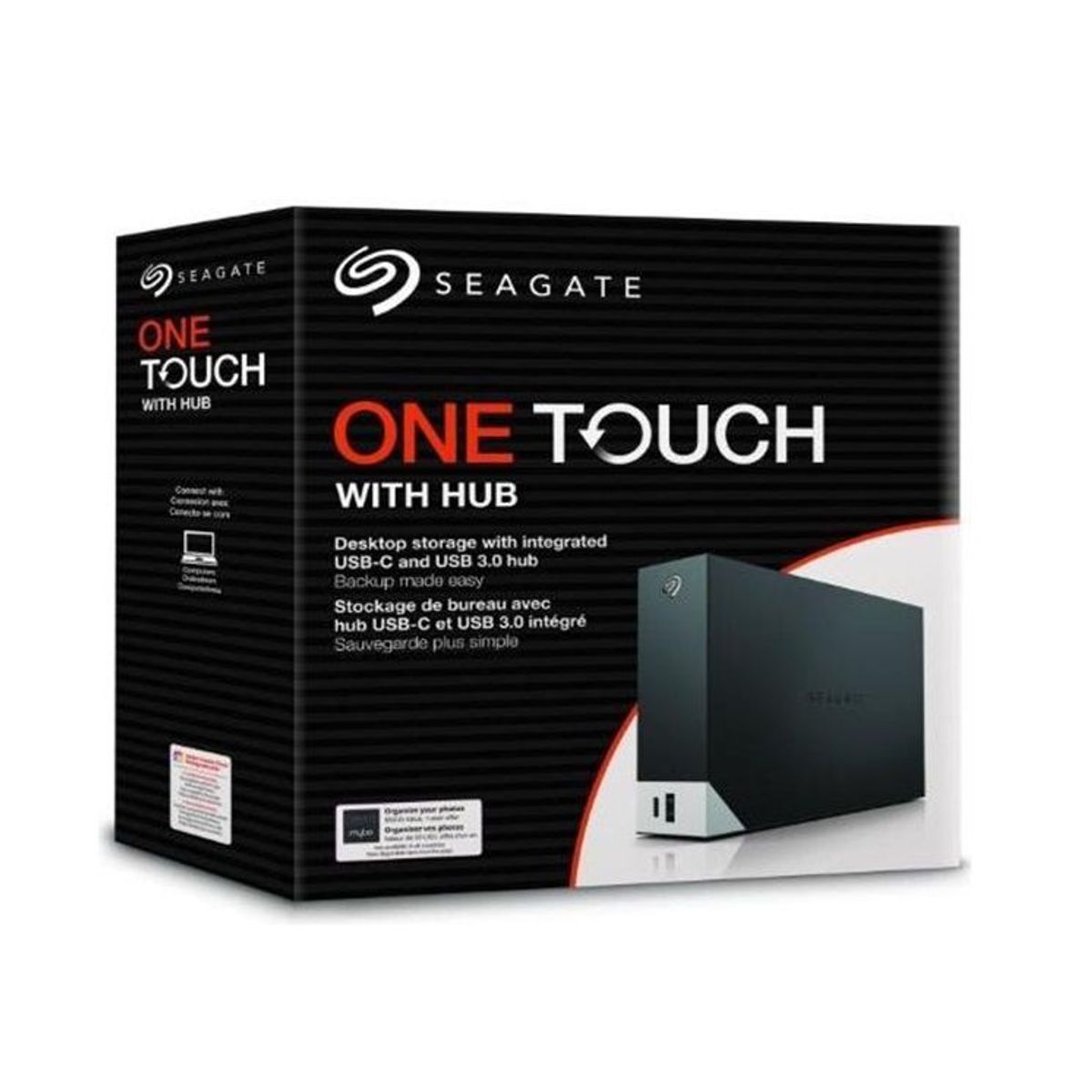 SEAGATE - Disco duro externo Seagate One Touch Hub, STLC8000400, 8TB, USB 3.0 / USB-C