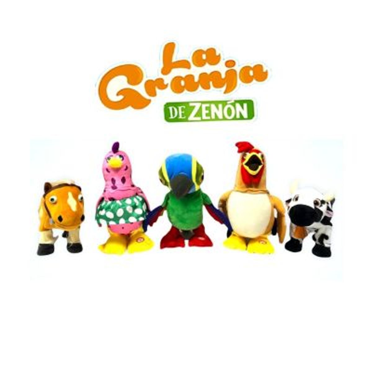 LA GRANJA DE ZENON - Set Peluches La Granja de Zenón con Movimiento y Musical 6P