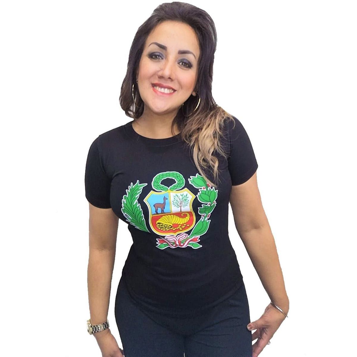 GENERICO - Polo mujer Escudo Nacional - Nathalie Love It - Negro