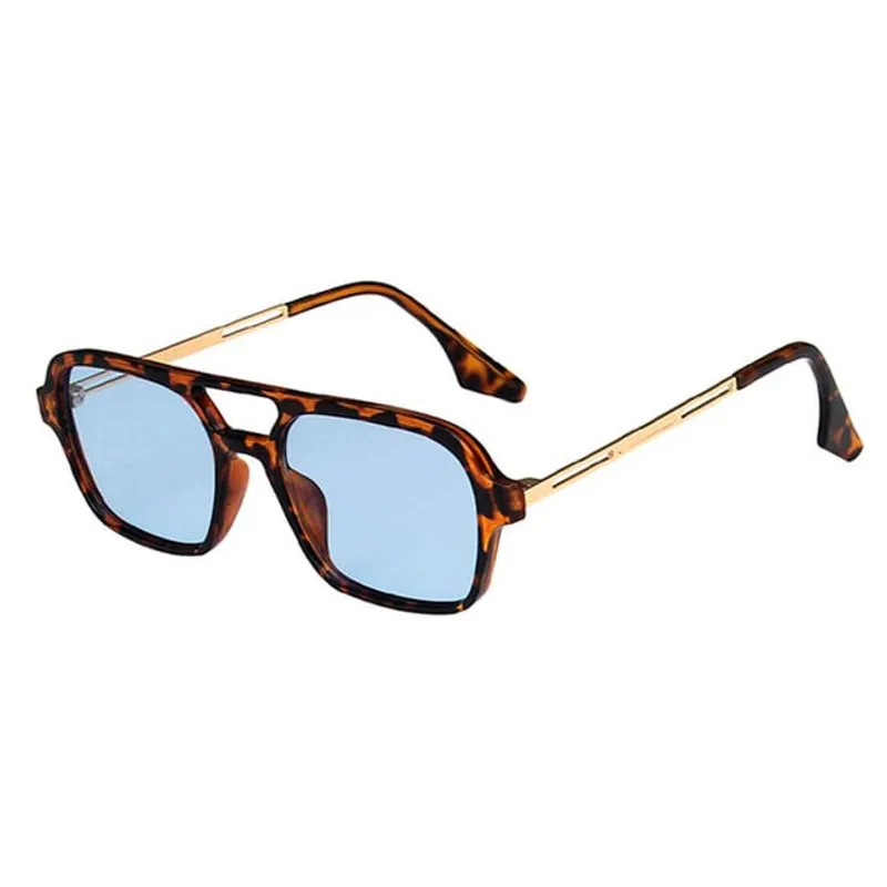 LA TIENDA 88 JOYAS Y ACCESORIOS - La Tienda 88 - Lentes De Sol Mujer Retro Leopardo - Azul