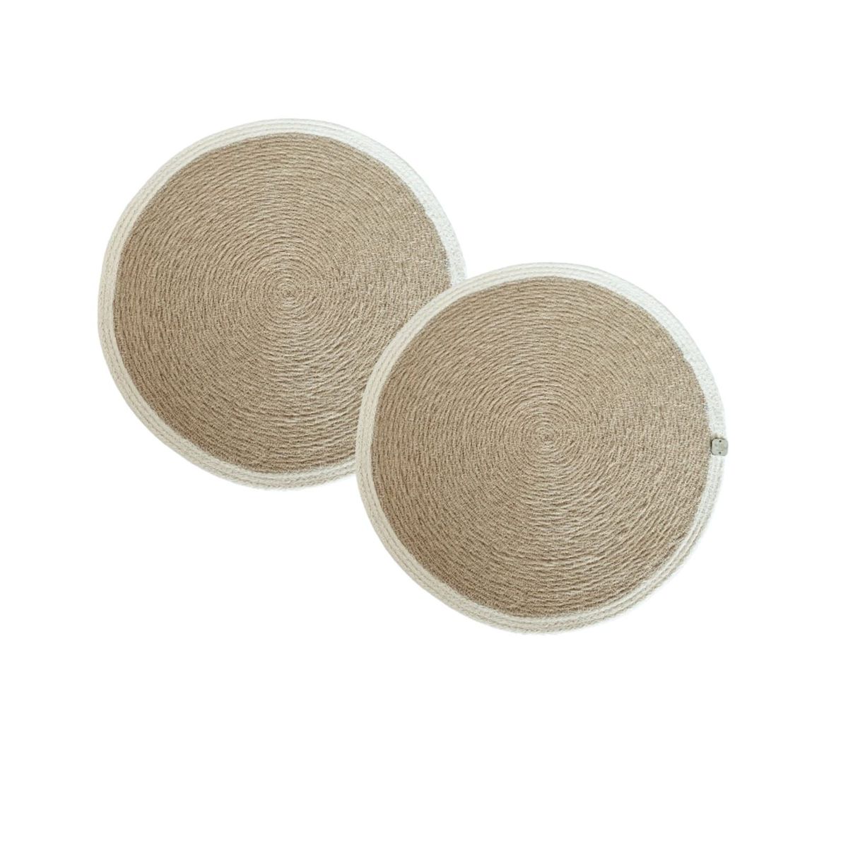 GENERICO - Pack 2 Individuales En Paja Con Cuerdas 40x40 Cm