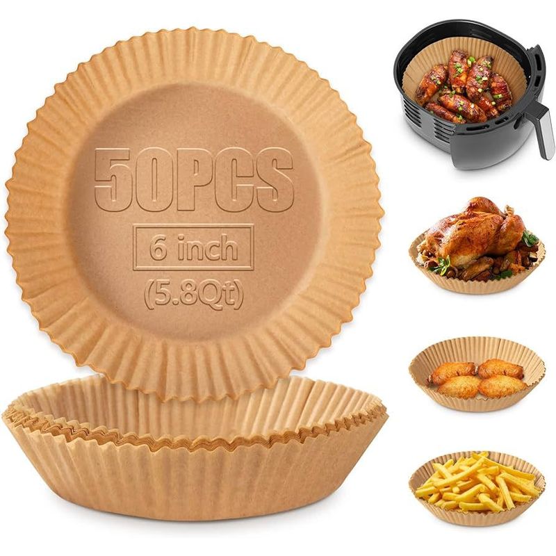 OEM - Pack 50 Papel Freidora Frituras para Hornear Antiadherente