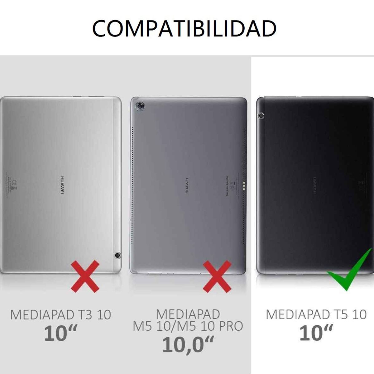 GENERICO - Funda Case de Silicona para Huawei MediaPad T5 10 Anti Golpes