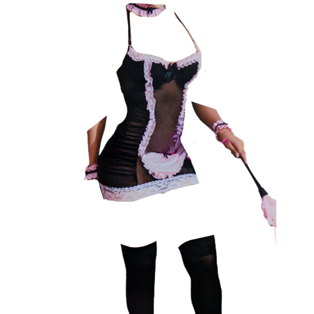 GENERICO - Mucama más Accesorios- Disfraz Sexy - Mujer - Lencería