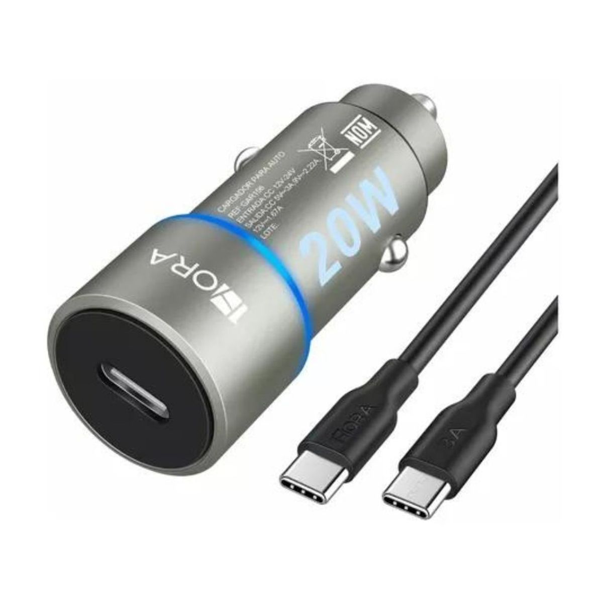 GENERICO - Cargador para Auto 1 Hora Carga Rápida 20W