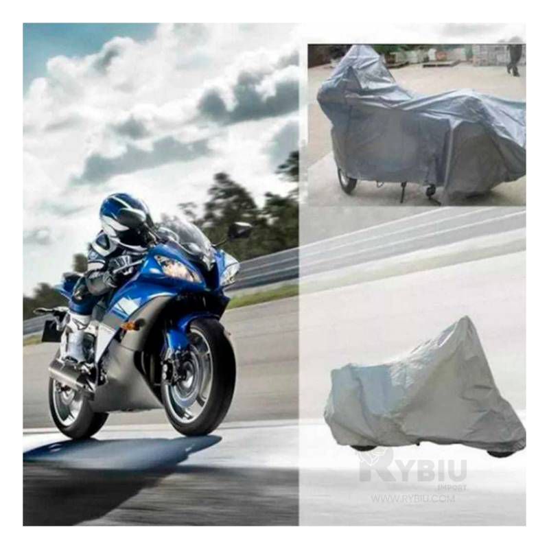 GENERICO - Funda Cobertor Impermeable para Moto en Gris