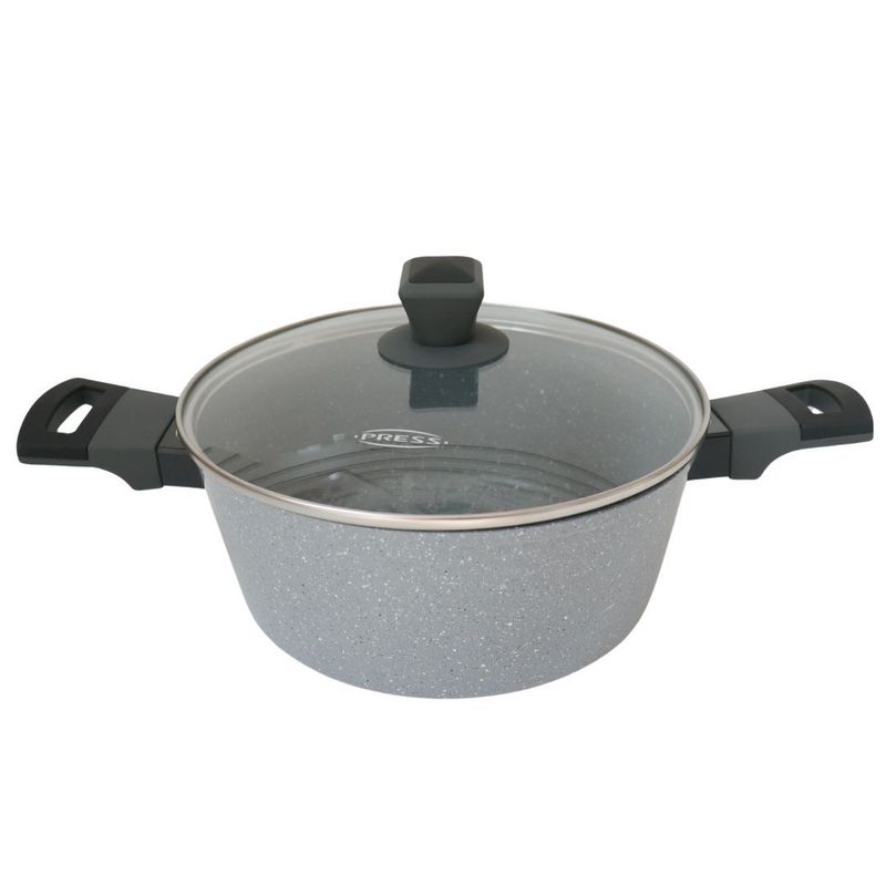 PRESS - Olla con Tapa de Vidrio Templado 24 cm - PRESS