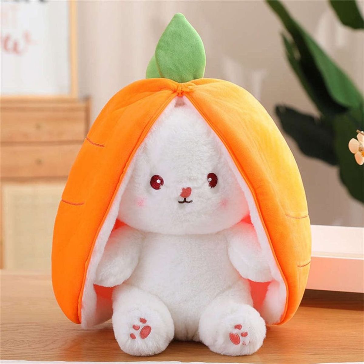 GENERICO - Peluche Conejo Zanahoria Reversible 35cm Pandora Home