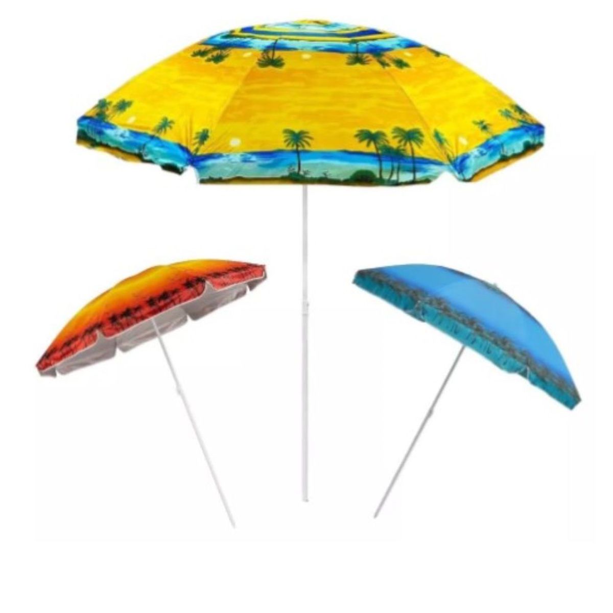 GENERICO - Sombrilla Playera Quitasol Paraguas Diámetro 150cm Verano