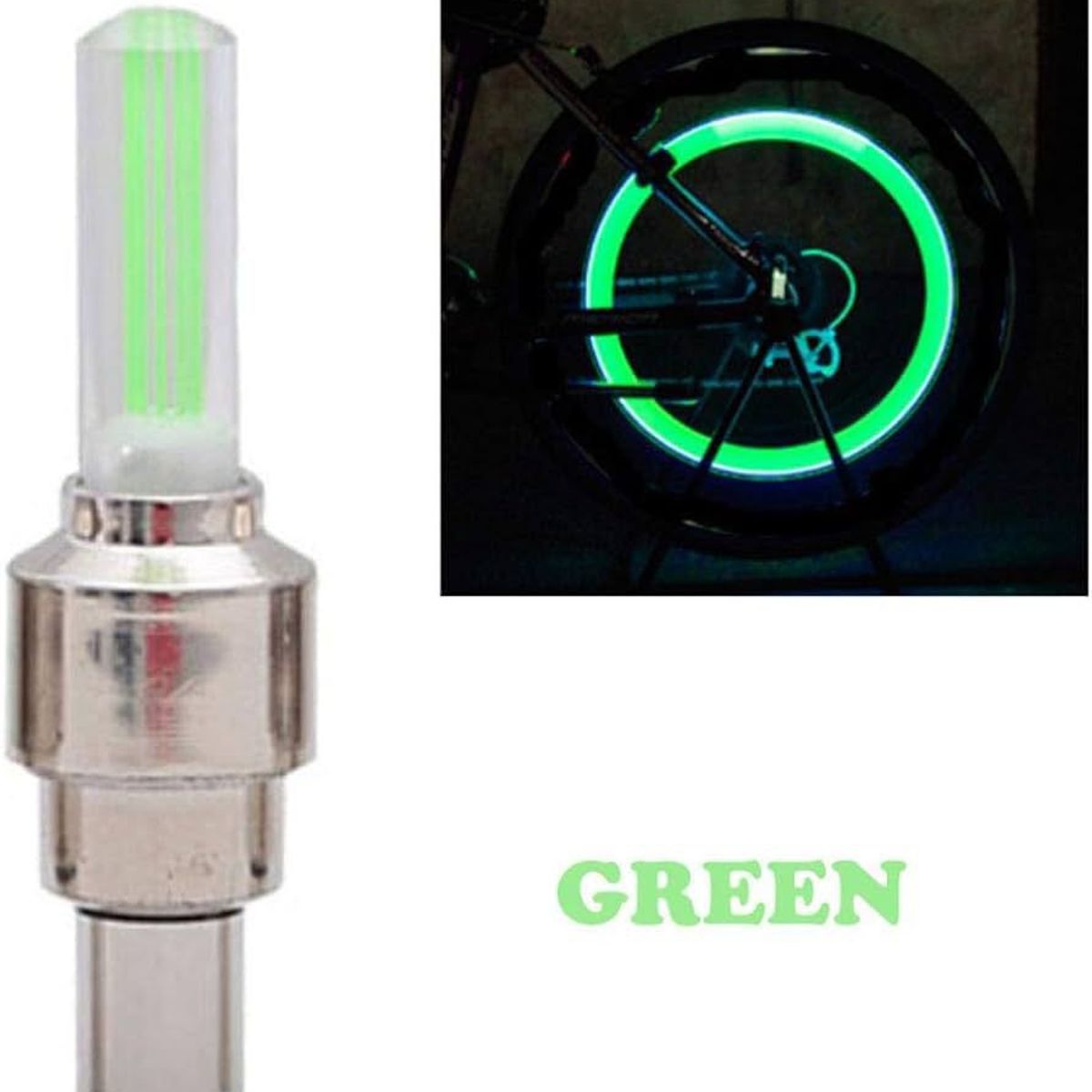 GENERICO - Luz Led de Pitón para AUTOMOVIL VERDE PACK DE 2 LED