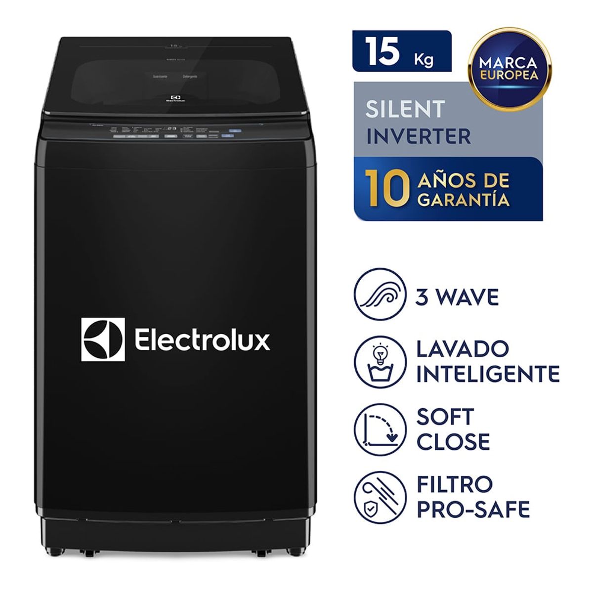 ELECTROLUX - Combo Lavadora Inverter Technology 15kg EWIP15F2XSWB  Aspiradora Robot ERB10 Electrolux