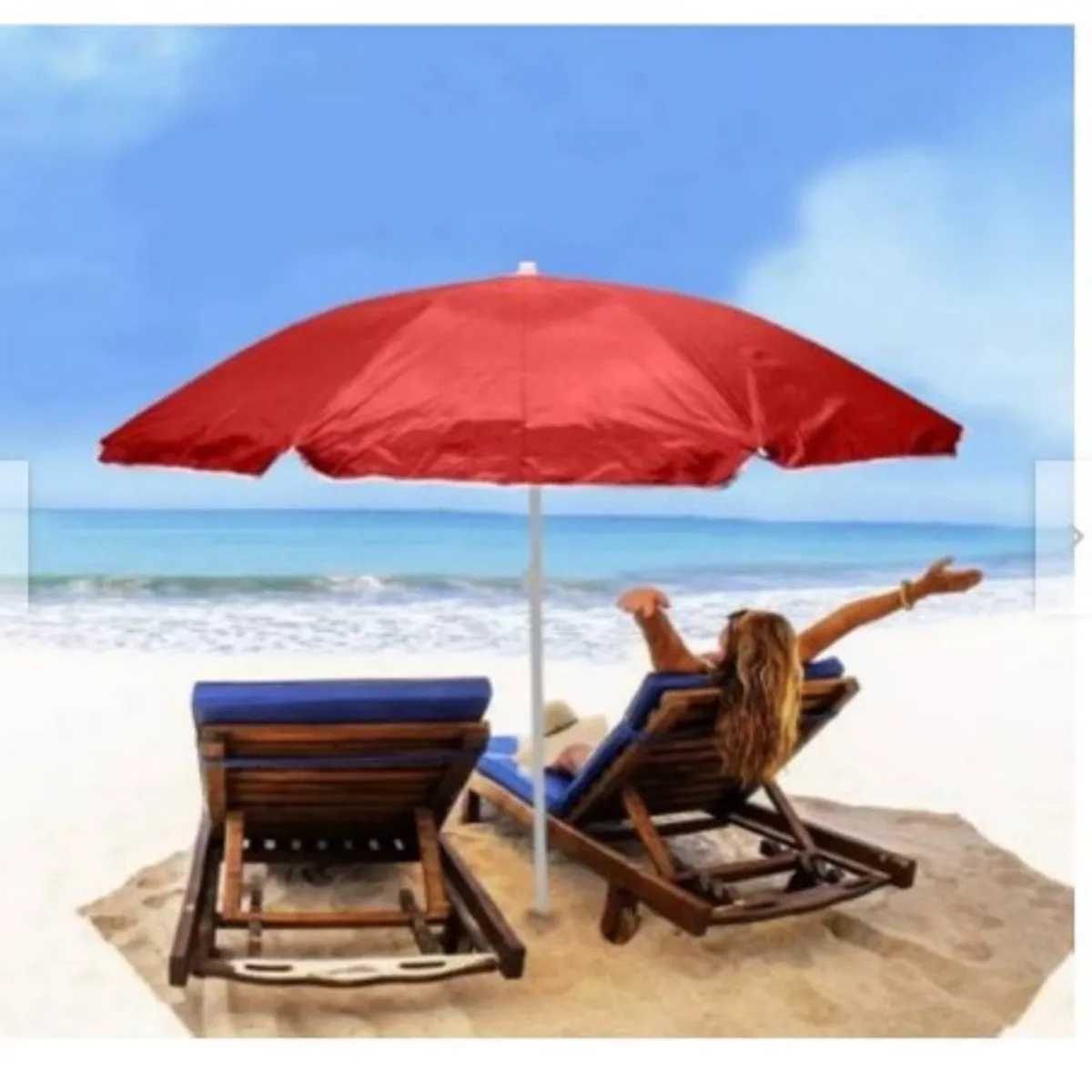 GENERICO - Sombrilla Plegabke Extragrande 210cm protección UV Funda