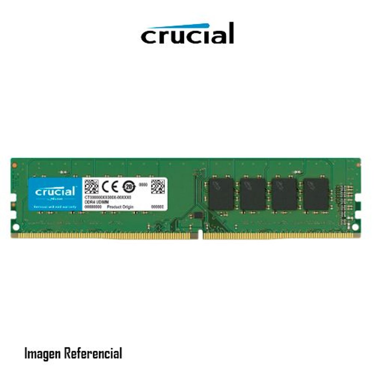 CRUCIAL - MEMORIA RAM CRUCIAL 16GB DDR4 3200MHZ UDIMM - P/N: CT16G4DFRA32A
