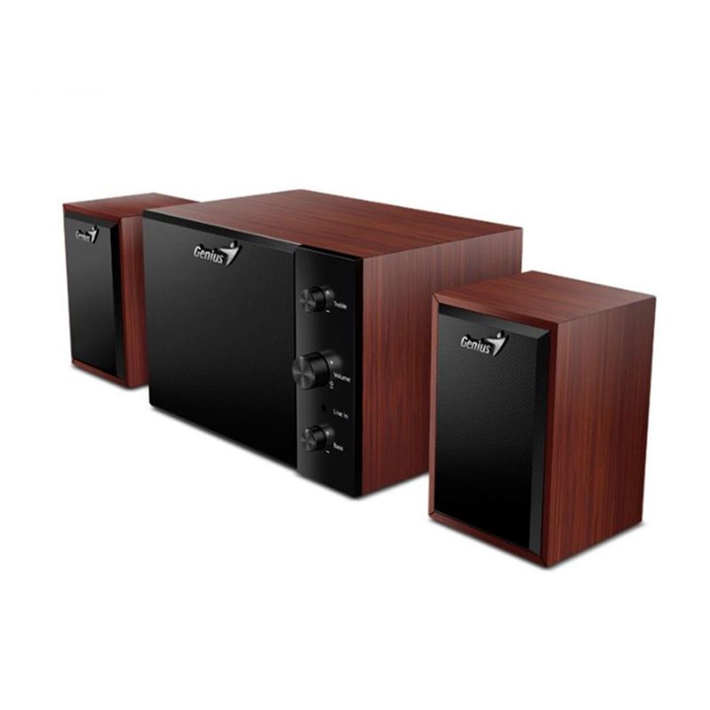 GENIUS - PARLANTE GENIUS SW2.1 350 2.1 SUBWOOFER, MARRON P/N: 31730037400