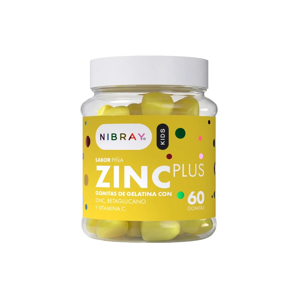 NIBRAY - Zinc Betaglucano Vitamina C para Niños Pack 3 Frascos Nibray Kids