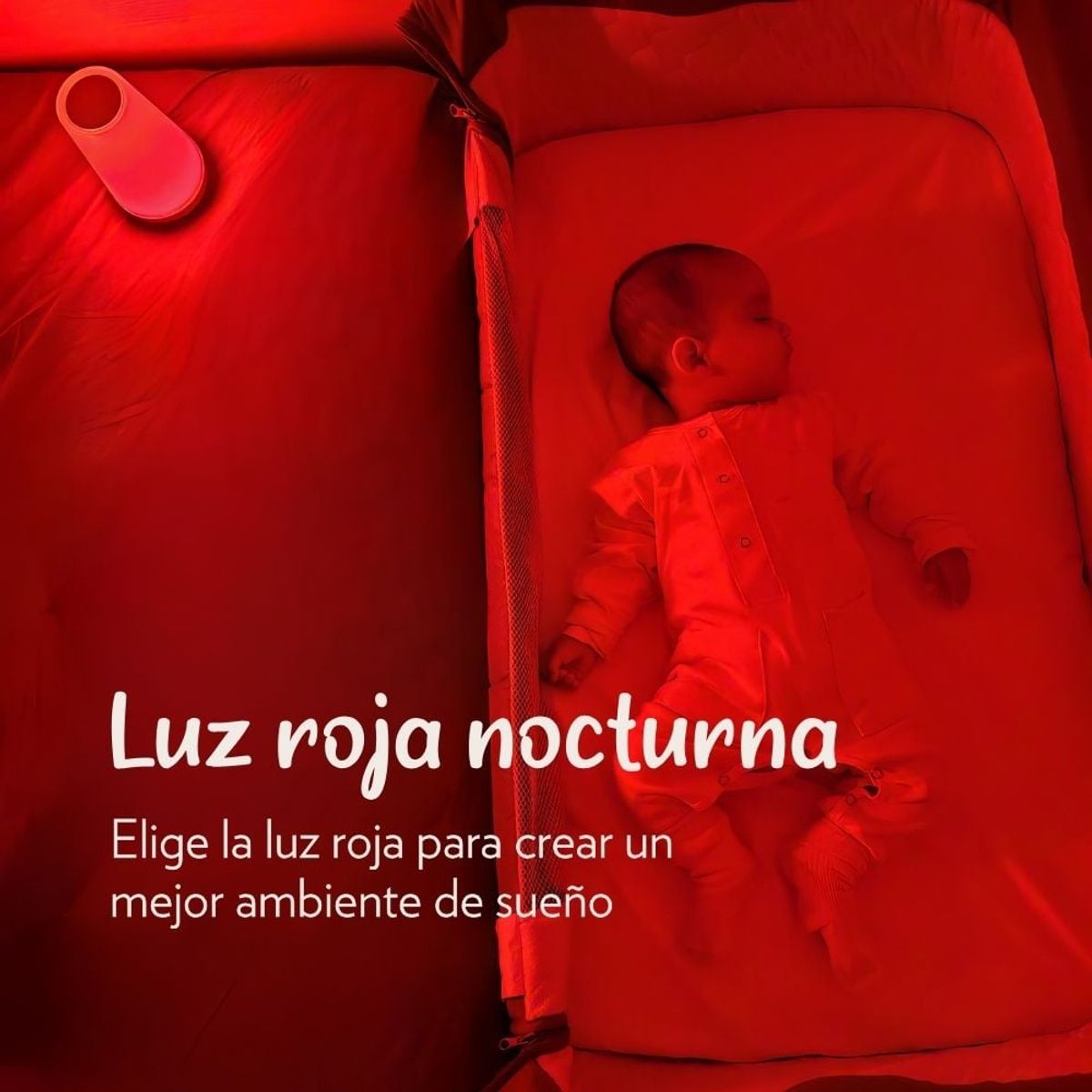 GENERICO - Lampara Luz Roja De Compañia Portatil Induce Al Sueño De Bebes Niños