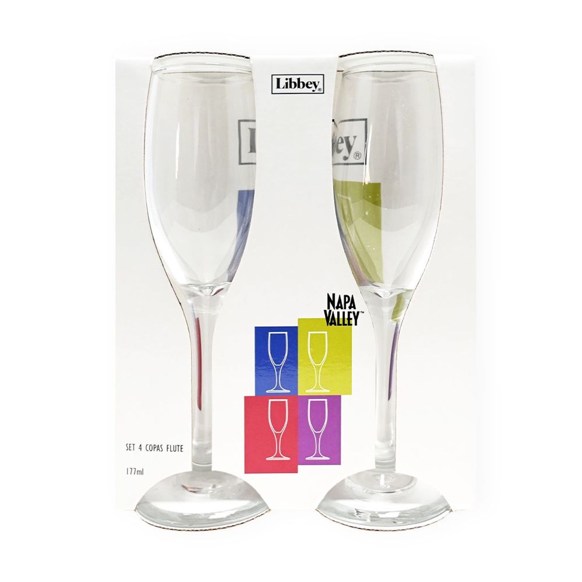 LIBBEY - Libbey Napa Valley Copa para Champagne 4 Piezas 177 ml.