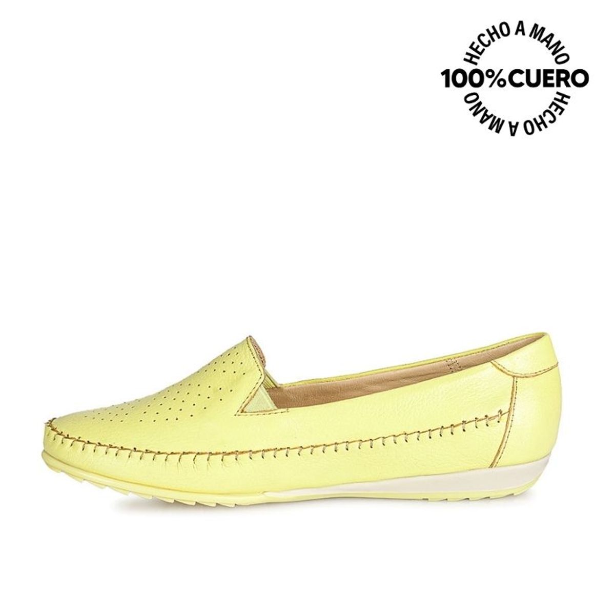 VIALE - Zapato Mocasín Casual DK-2402 Maracuya Viale Cuero