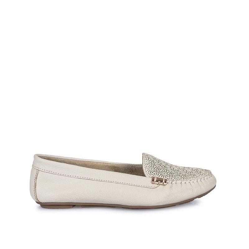 VIALE - Zapato Mocasín Casual CORE-2101 Vainilla Viale Cuero