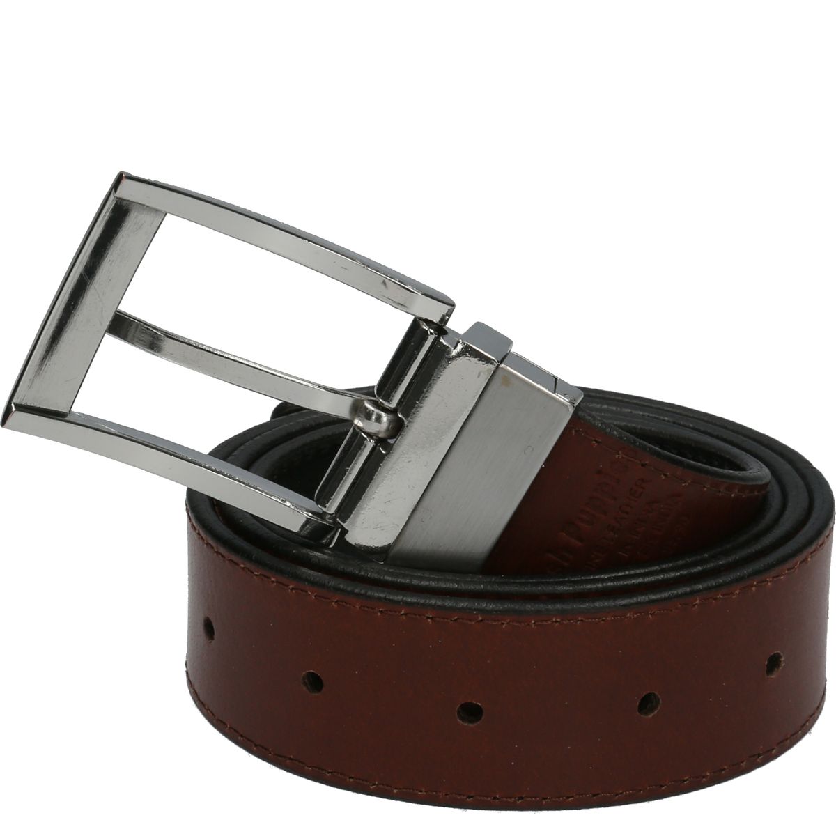 HUSH PUPPIES - Correa Hush Puppies Hombre Reversible Negro HUSH PUPPIES