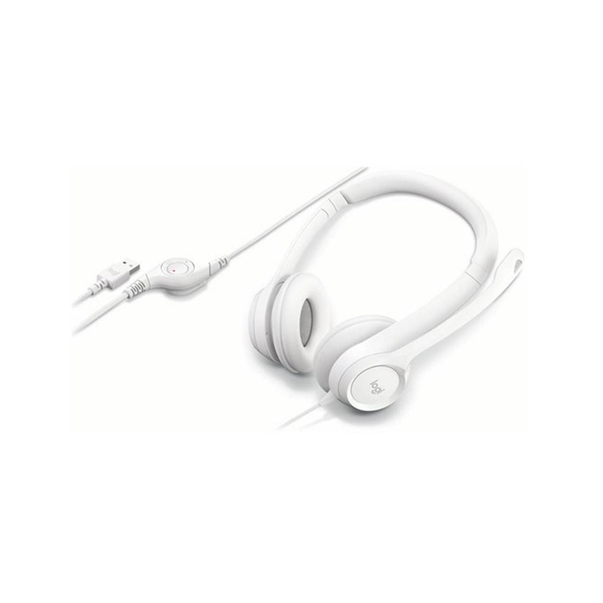 LOGITECH - AUDIFONO CMICROF LOGITECH H390 USB NOISE CANCELLING WHITE