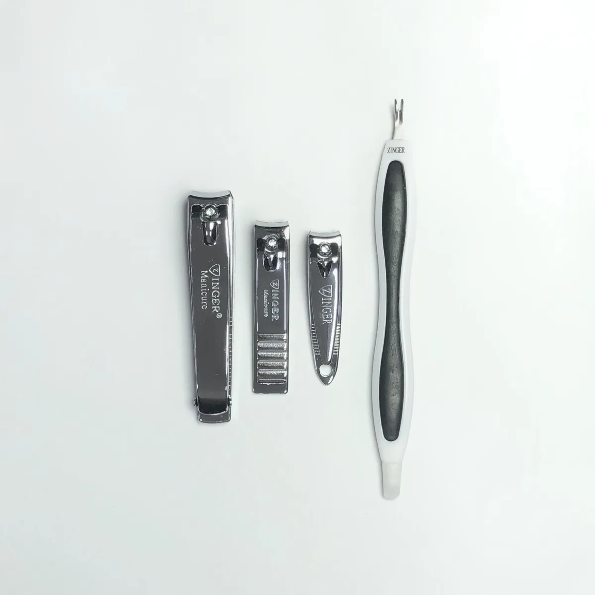 GENERICO - Pack de 3 Cortauñas con Cortacutícula Pata de Cabra Zinger