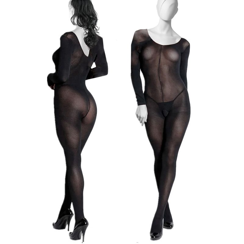 GENERICO - LENCERIA EXCLUSIVA Enterizo Unicolor con Entrepierna Abierta