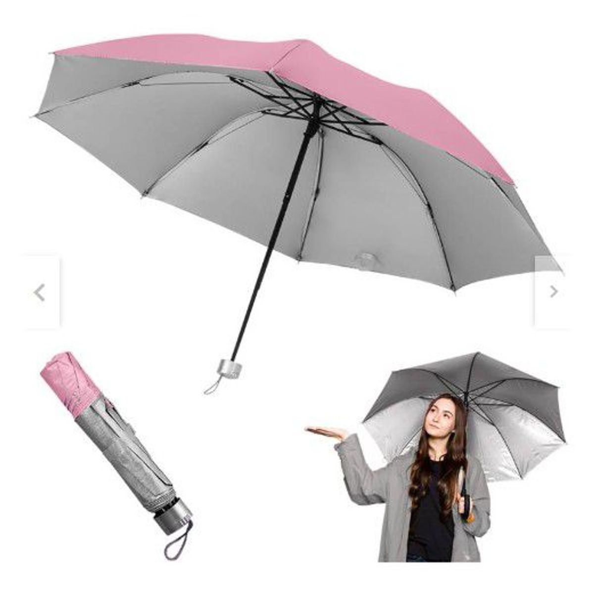 GENERICO - Sombrilla Plegable  Portatil +Funda A1