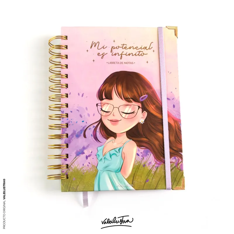 VALE ILUS TRA - Libreta Mi Potencial es infinito - Cuadriculada