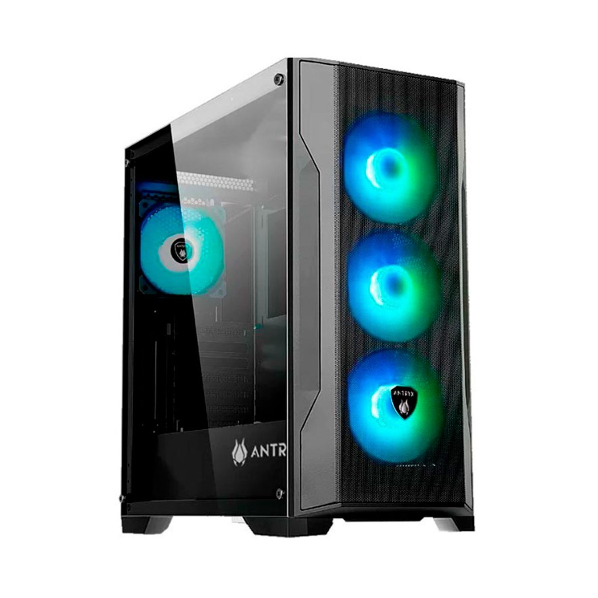 ANTRYX - CASE ANTRYX FX 710 NEGRO ARGB FAN X4 USB TIPO-C ATX M-ATX PN:AC-FX710K