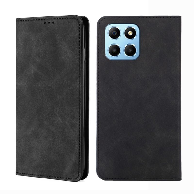 GENERICO - Funda Case para Honor X6 Flip Cover Negro Antigolpe Resistente