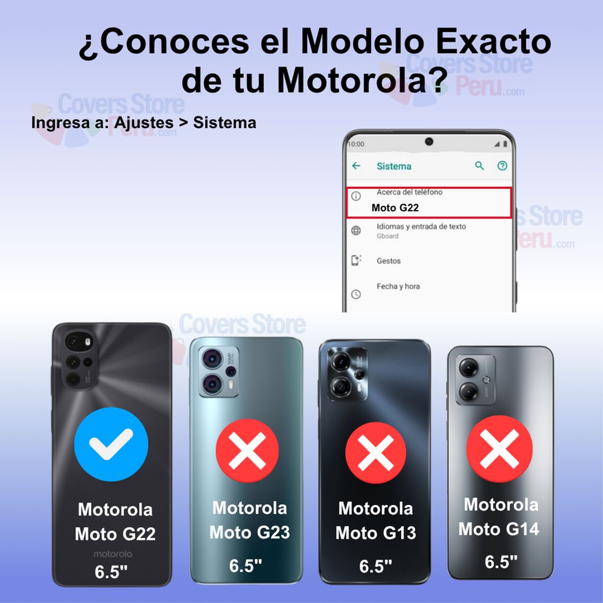 GENERICO - Funda para Motorola Moto G22 Flip Cover Negro Antishock Resistente